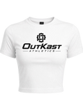 OutKast Athletics Women’s White Performance Crop Tee
